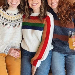 Rainbow Vintage Sweater